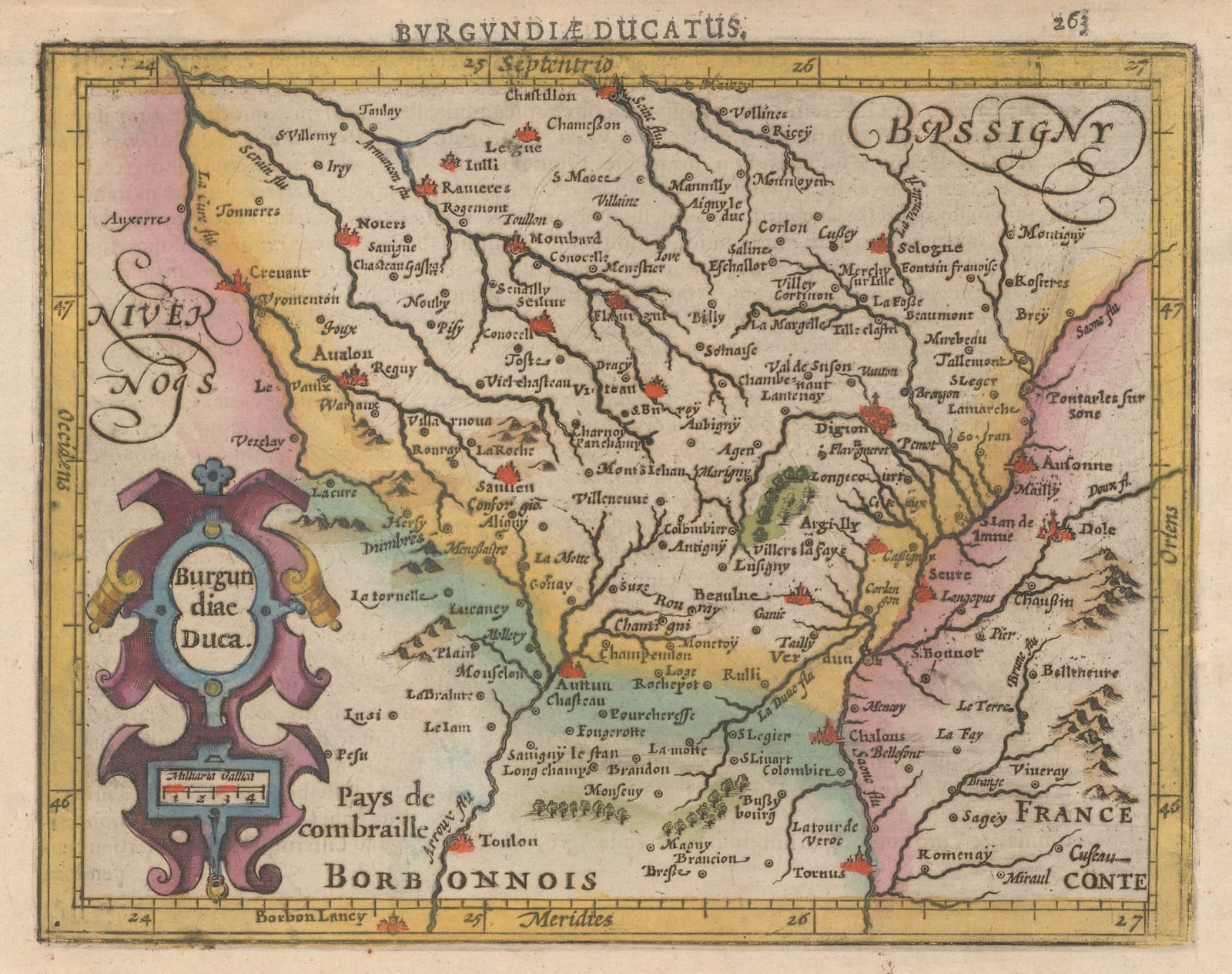 Mercator Hondius, Burgundy, 1621