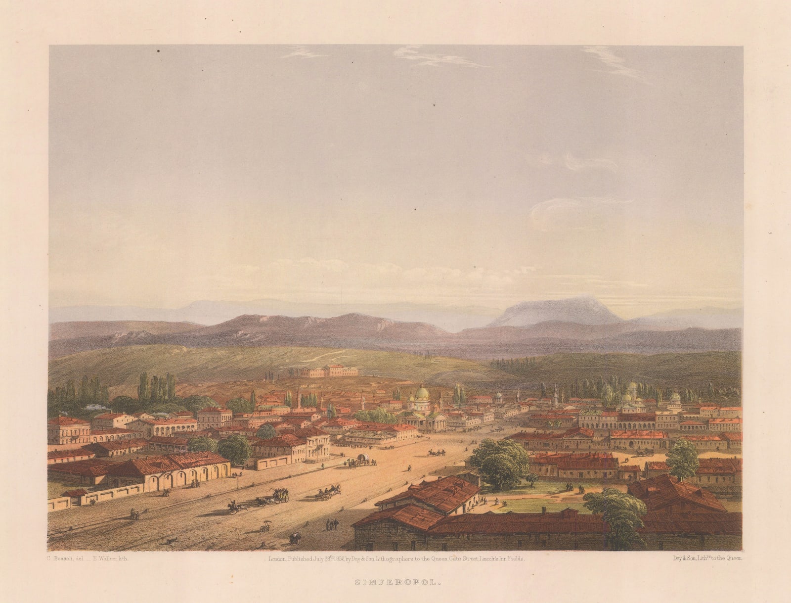 Carlo Bossoli, Ukraine - Simferopol, 1856
