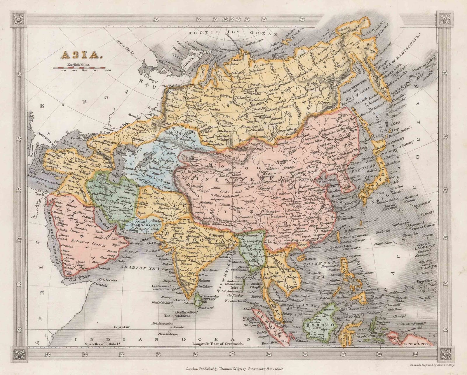 Thomas Kelly, Asia, 1843