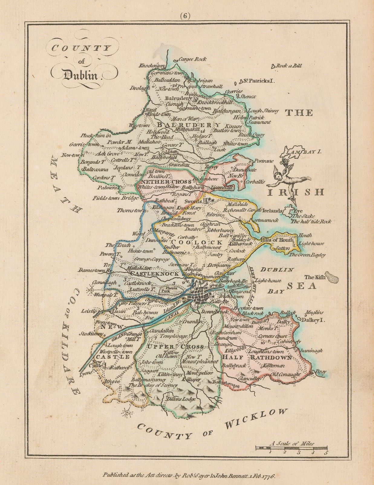Sayer & Bennett, County Dublin, 1776