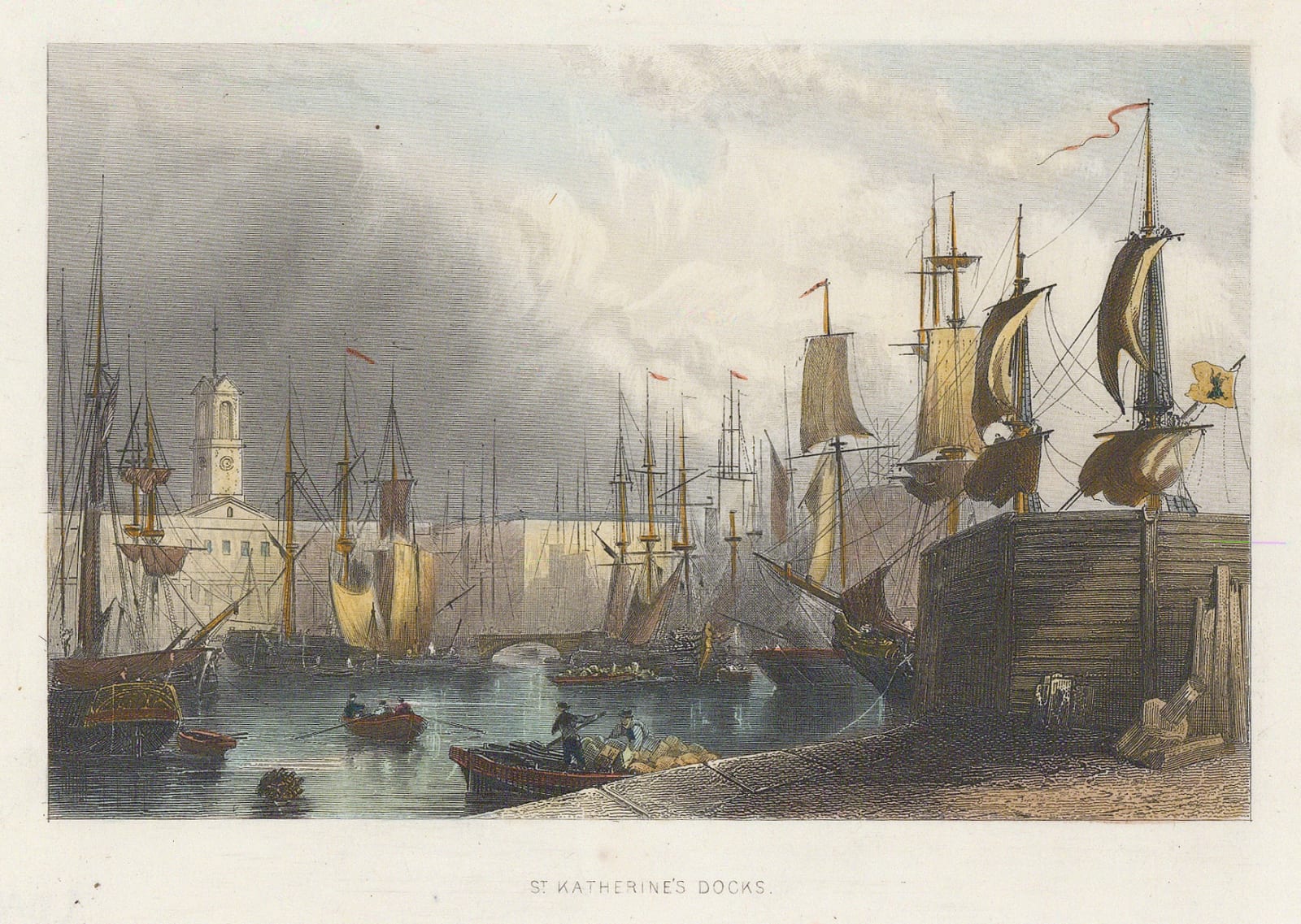 John Tallis, London - St. Katherine's Docks, 1851
