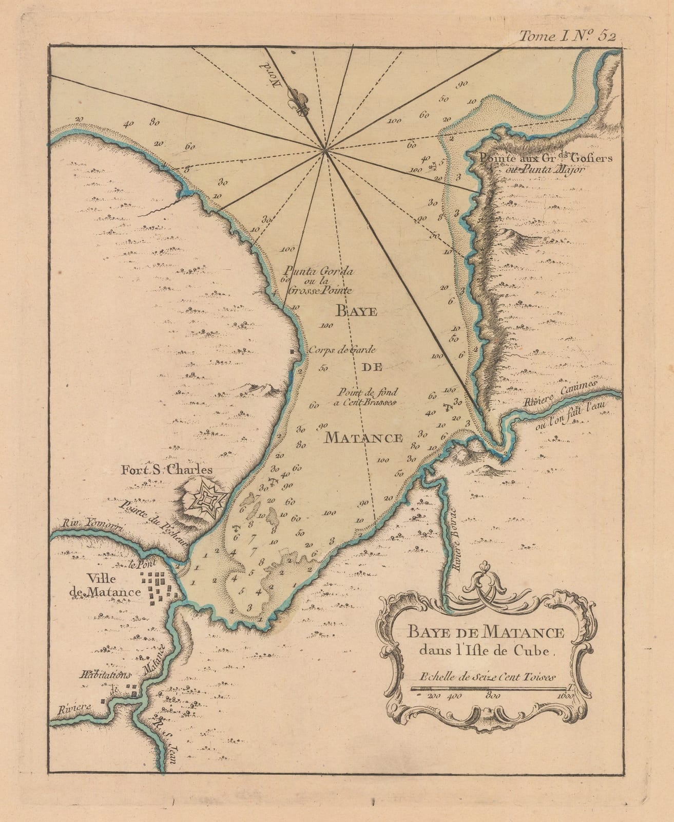 Jacques-Nicolas Bellin, Matanzas Bay, 1764