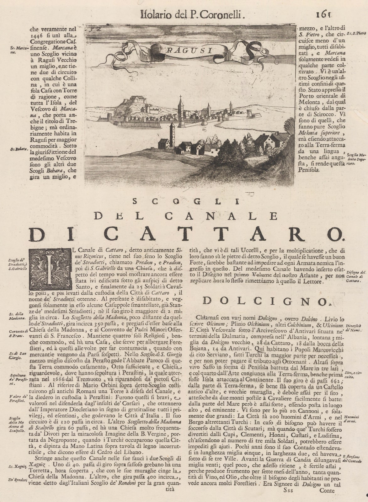 Vincenzo Coronelli, Ragusi, 1696