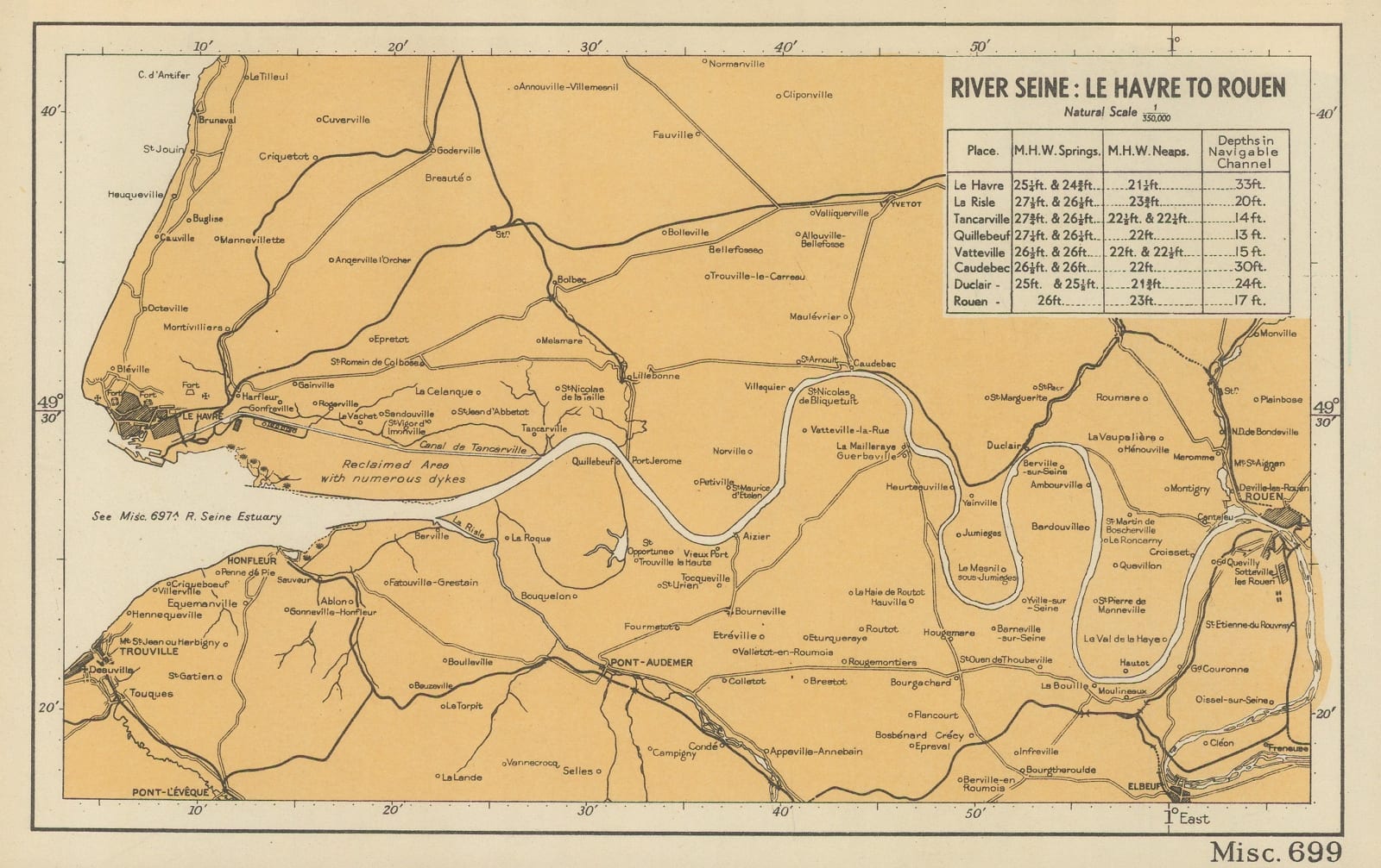 War Office, River Seine: Le Havre to Rouen, 1943