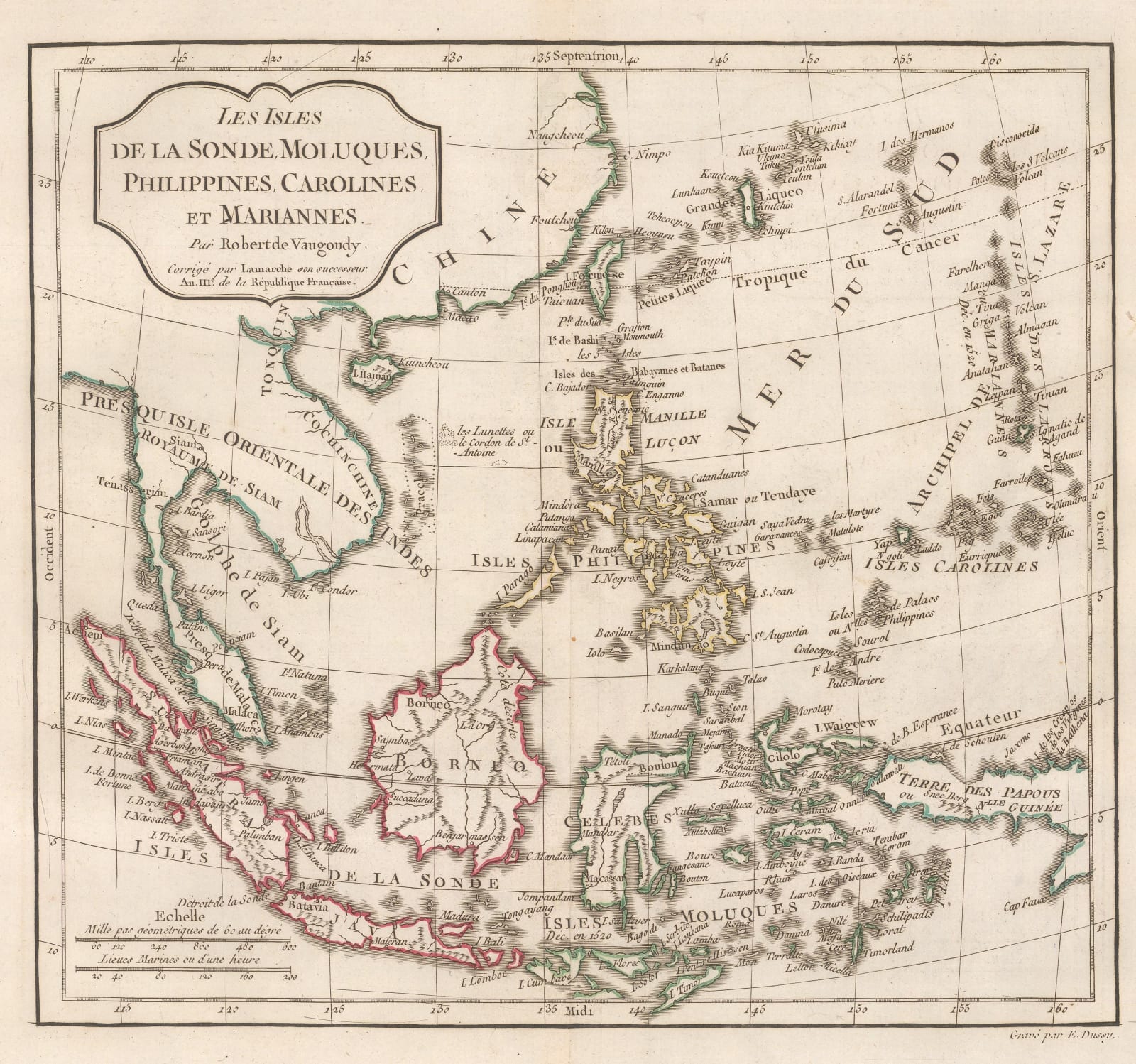 Charles Francois Delamarche, Southeast Asia, 1795