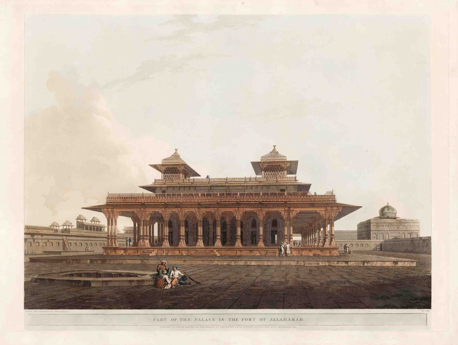 Thomas & William Daniell, India - Allahabad, Rani-ka-Mahal, 1795