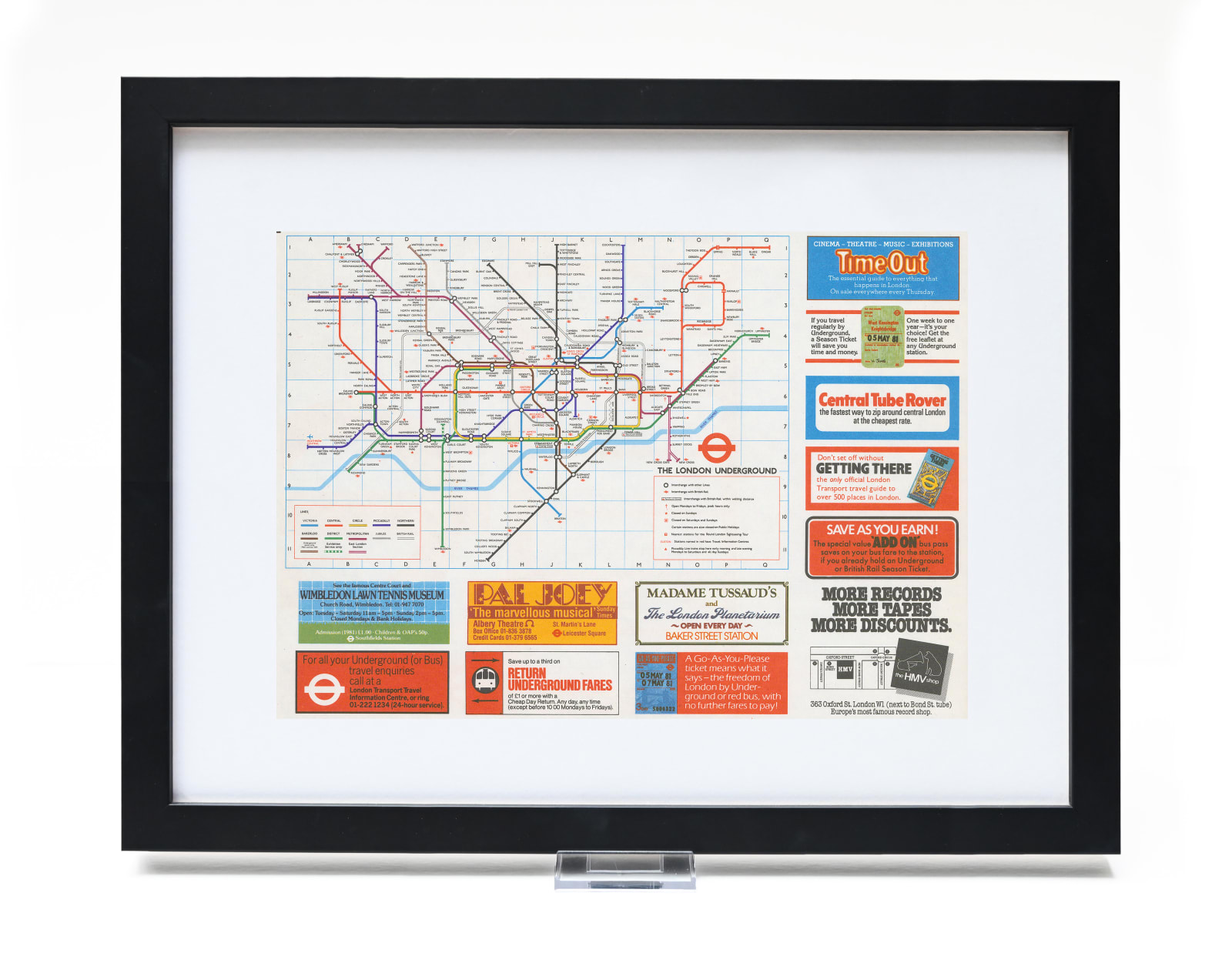 London Transport, London Underground Map, 1981