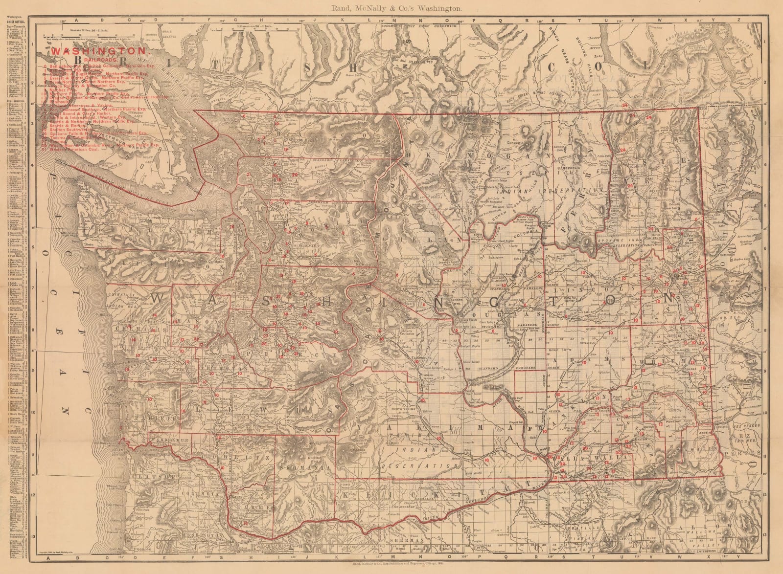 Rand, McNally & Co., Washington, 1900