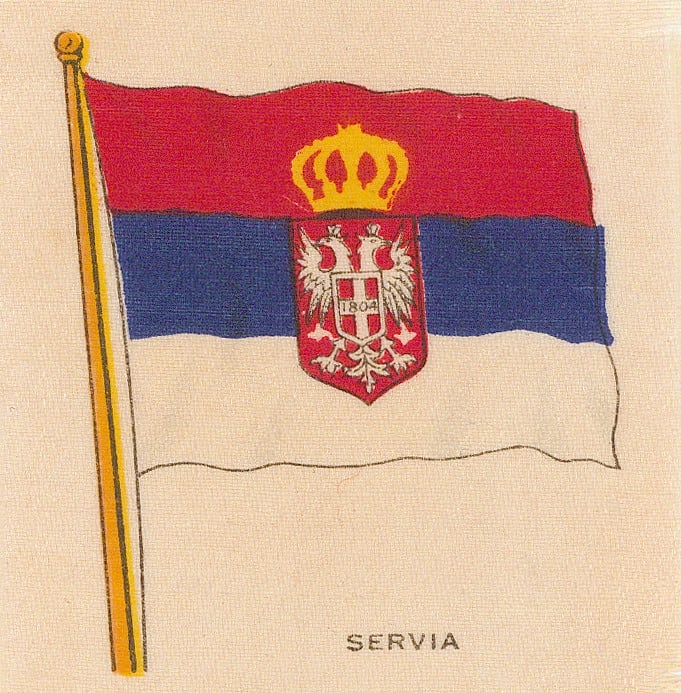 BDV Cigarettes, Flags - Serbia, 1920 c.
