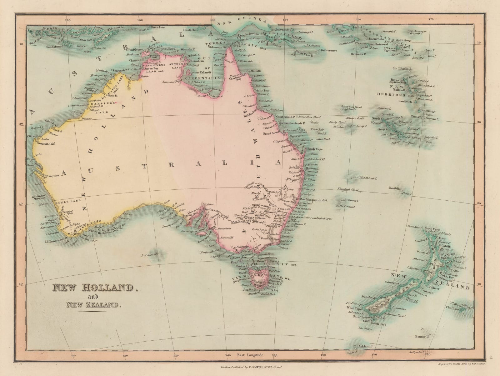 Charles Smith, Australia and New Zealand, 1834