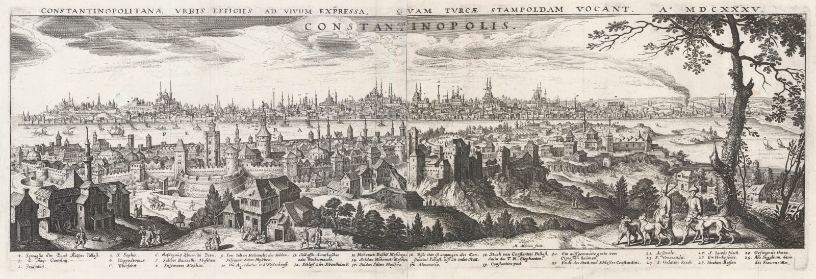Matthäus Merian, Turkey - Istanbul / Constantinople, 1646