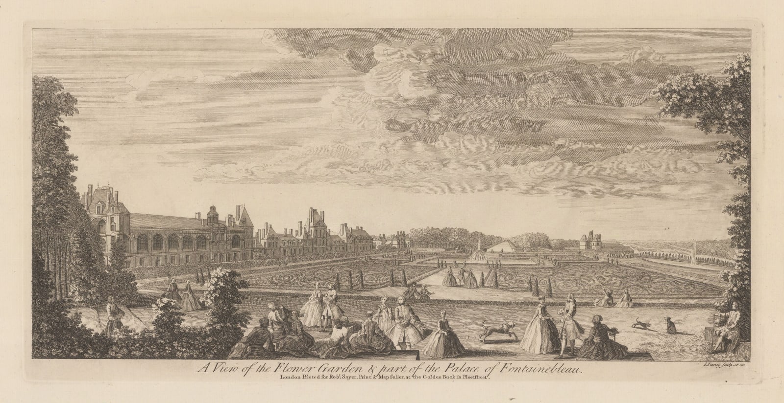 Robert Sayer, France - Fontainebleau, 1774