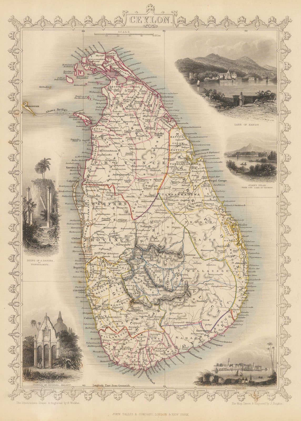 John Tallis, Sri Lanka (Ceylon), 1851