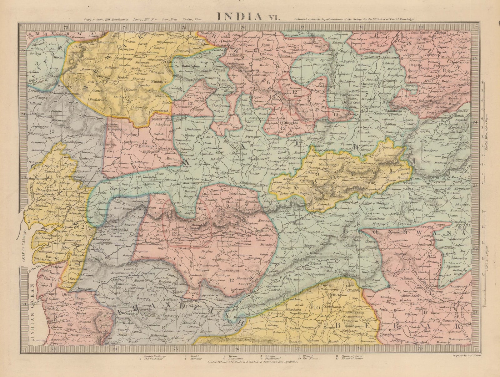 Society for the Diffusion of Useful Knowledge (SDUK), Northwest India, 1833