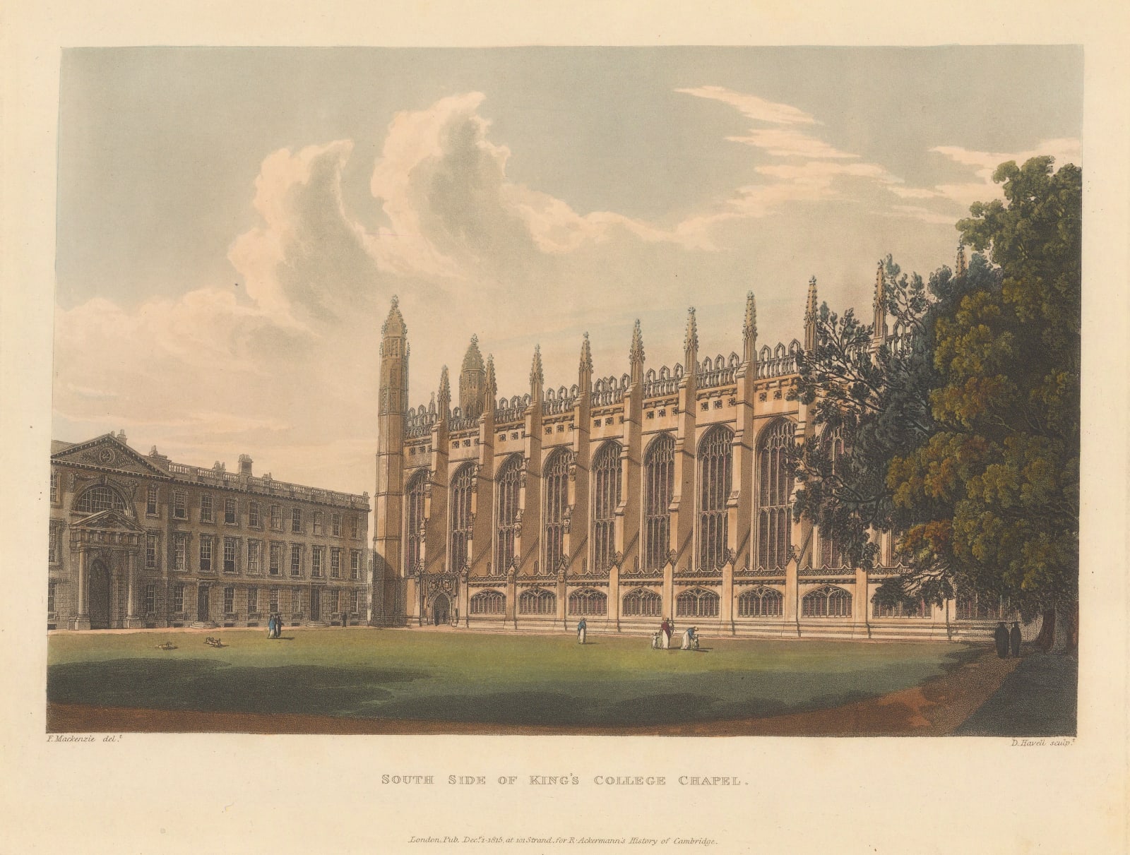 Rudolph Ackermann, Cambridge University - King's College, 1815