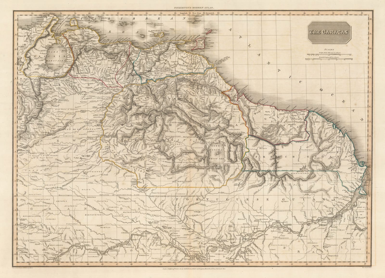 John Pinkerton, Venezuela, Guyana, Suriname, and French Guiana, 1810