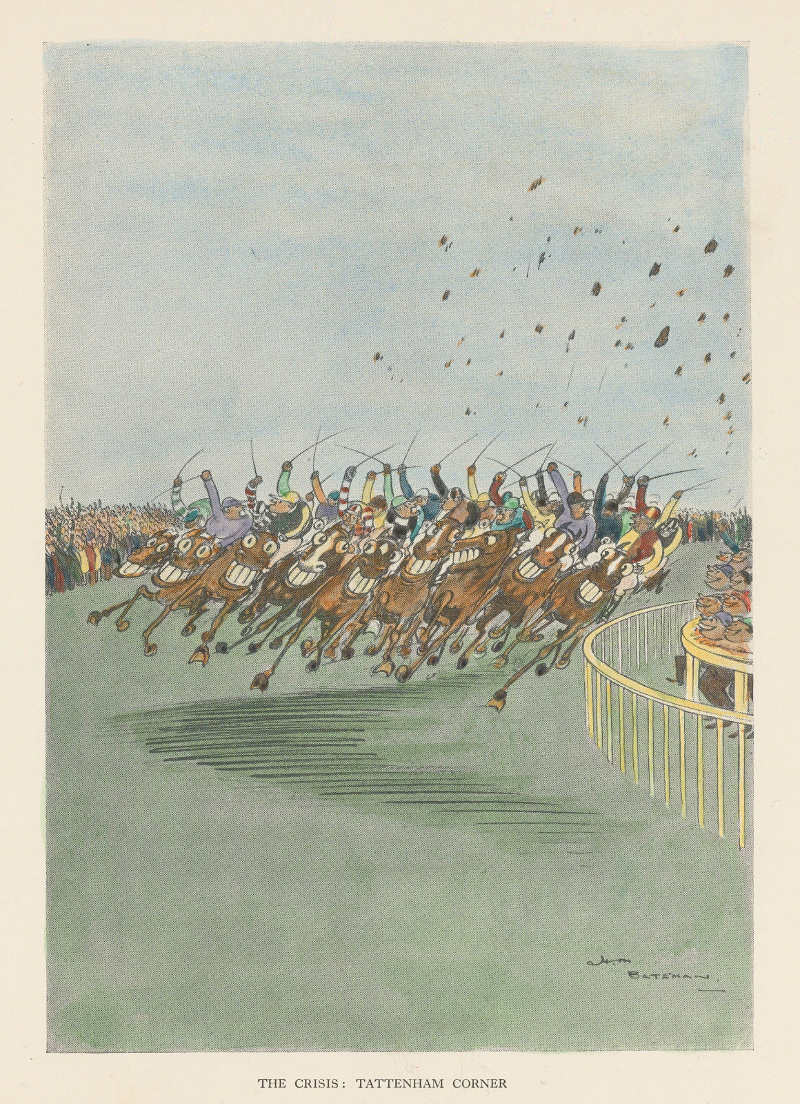 Henry Mayo Bateman, Horse Racing - Cartoon, 1931
