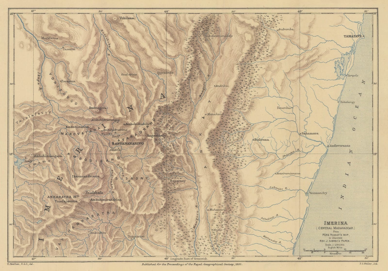 Royal Geographical Society (RGS), Imerina (Central Madagascar), 1892