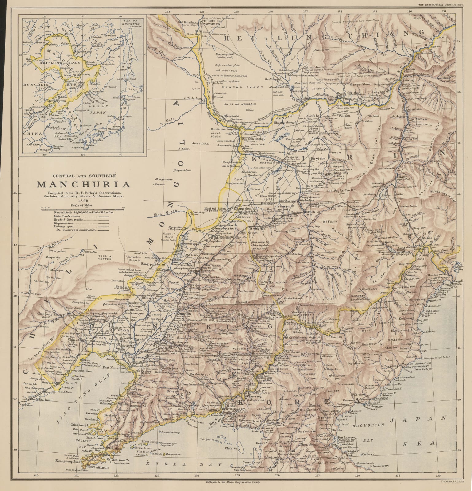 Royal Geographical Society (RGS), Central and Southern Manchuria, 1899