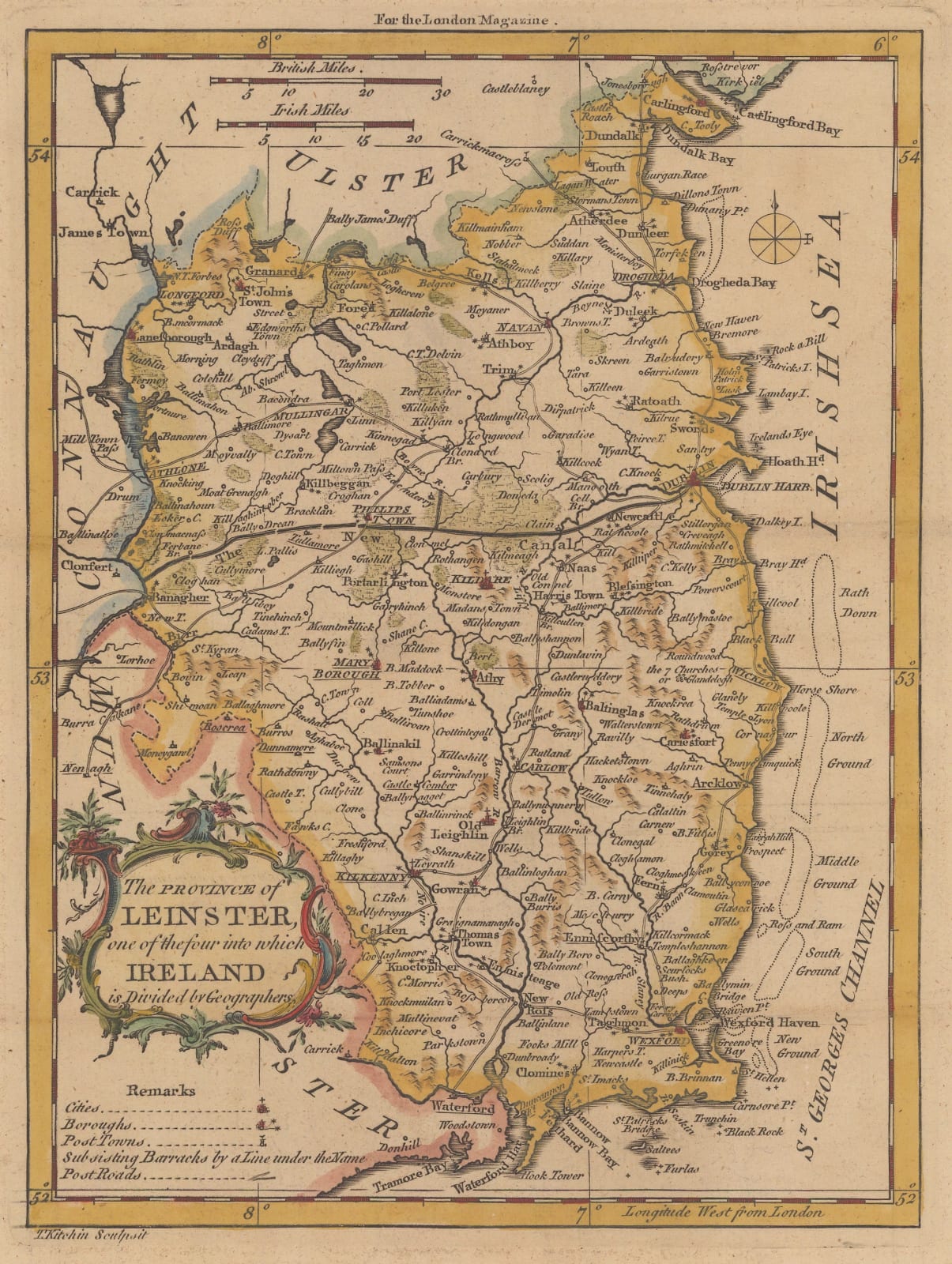 London Magazine, The Province of Leinster, 1765