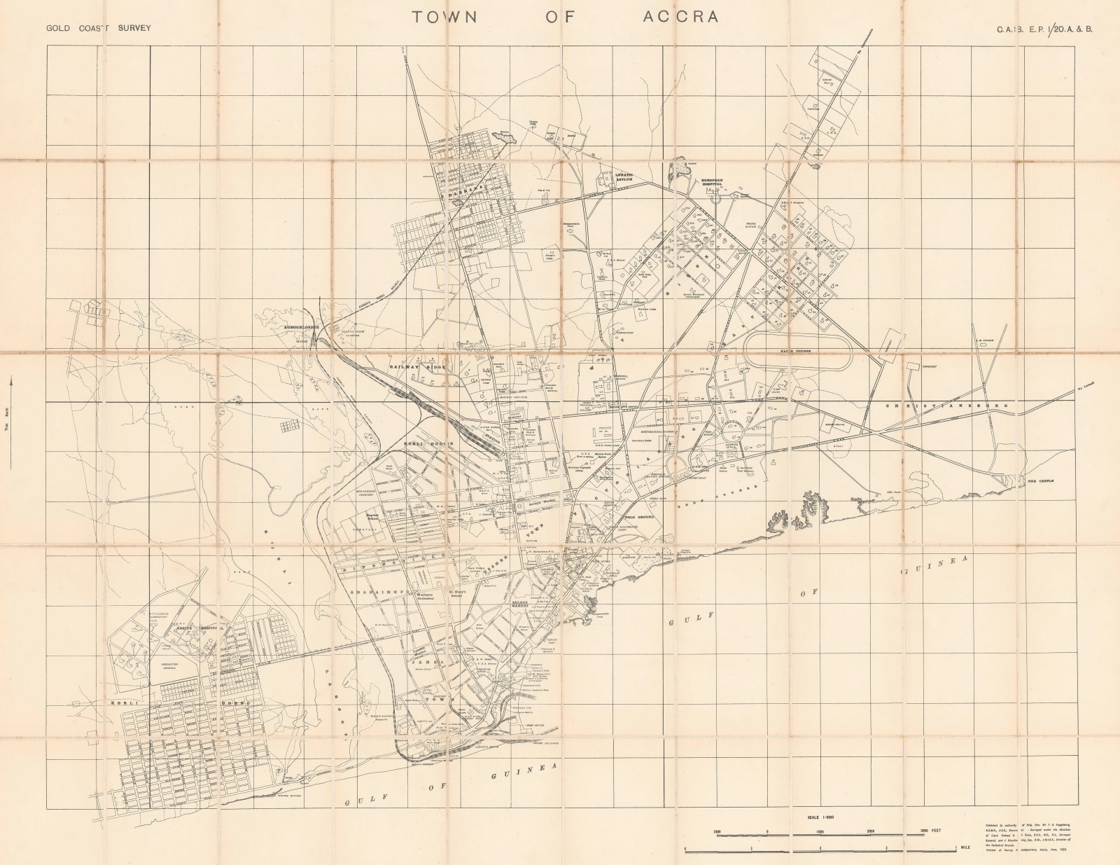 R. H. Rowe, Town of Accra, Ghana, 1923