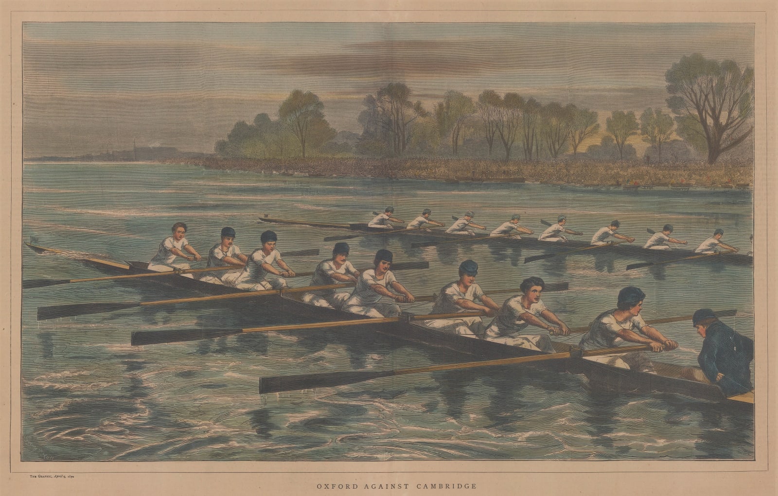 The Graphic Magazine, Rowing - Oxford and Cambridge Boat Race, 1870
