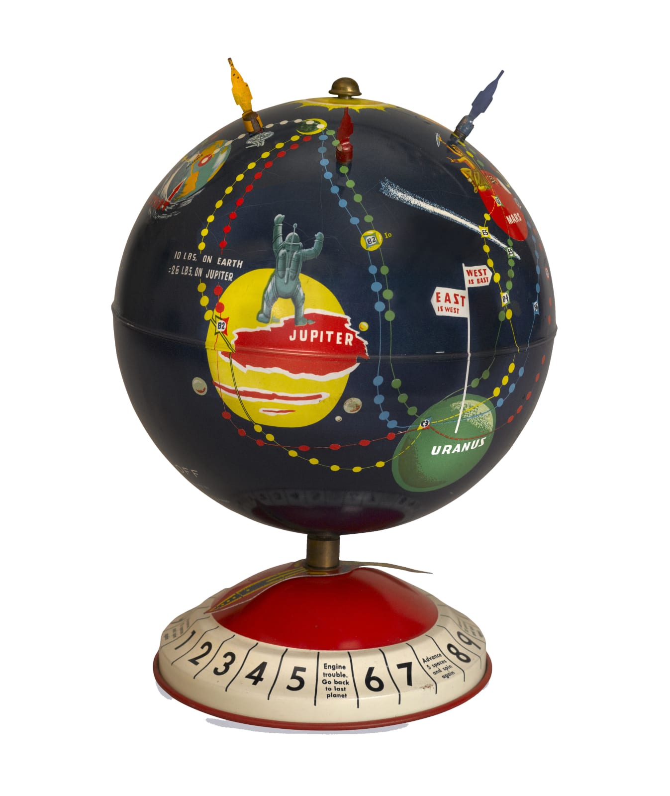 Replogle Globes, Inc, "Blast Off!" Space Game, 1953