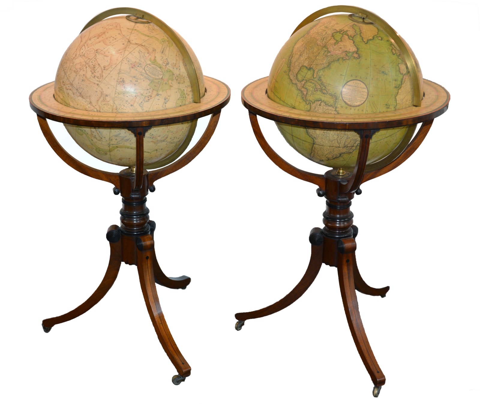 John Cary, Cary's New Terrestrial Globe & Cary's New Celestial Globe, 1818