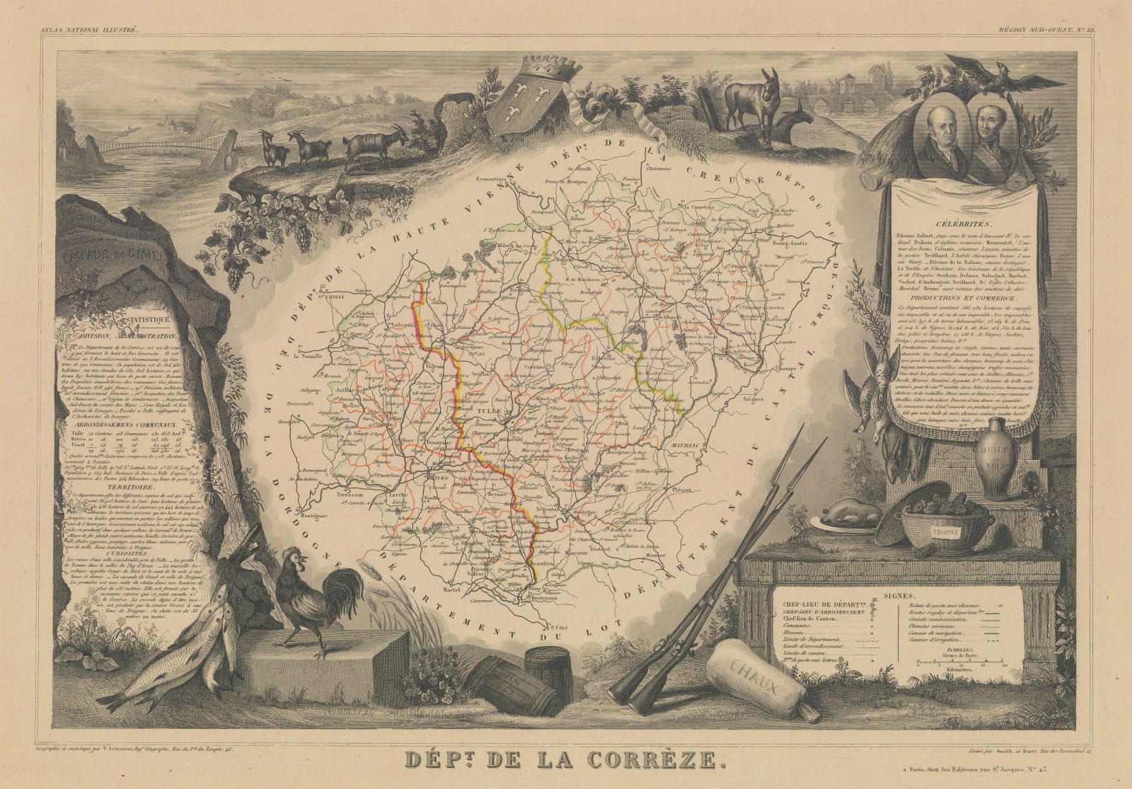 Victor Levasseur, Corrèze, 1845