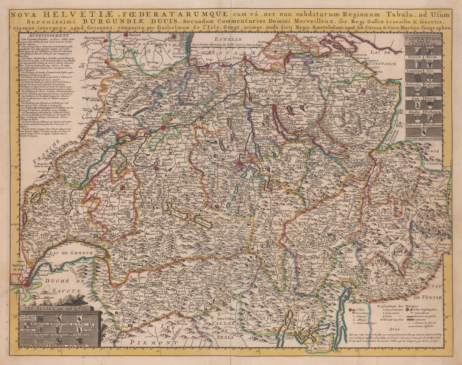 Covens (Jean) & Mortier (Cornelius), Switzerland, 1730 c.
