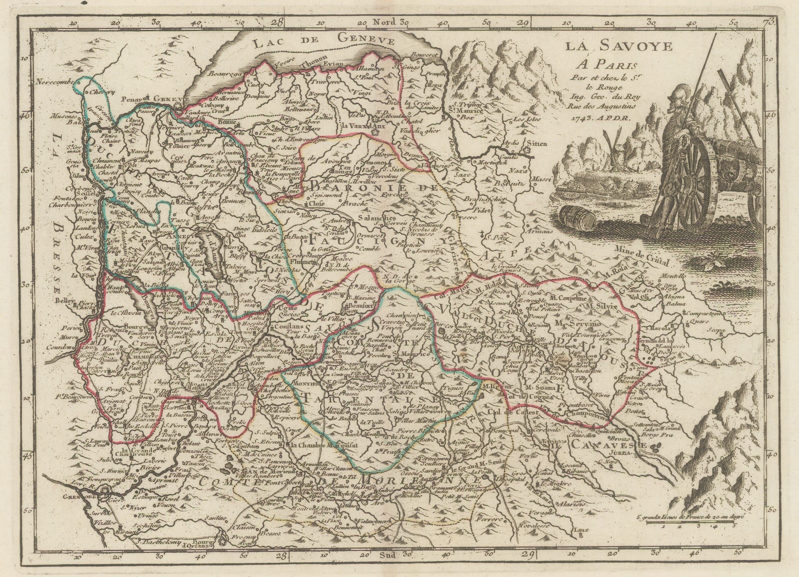 Georges-Louis Le Rouge, Savoy, 1748