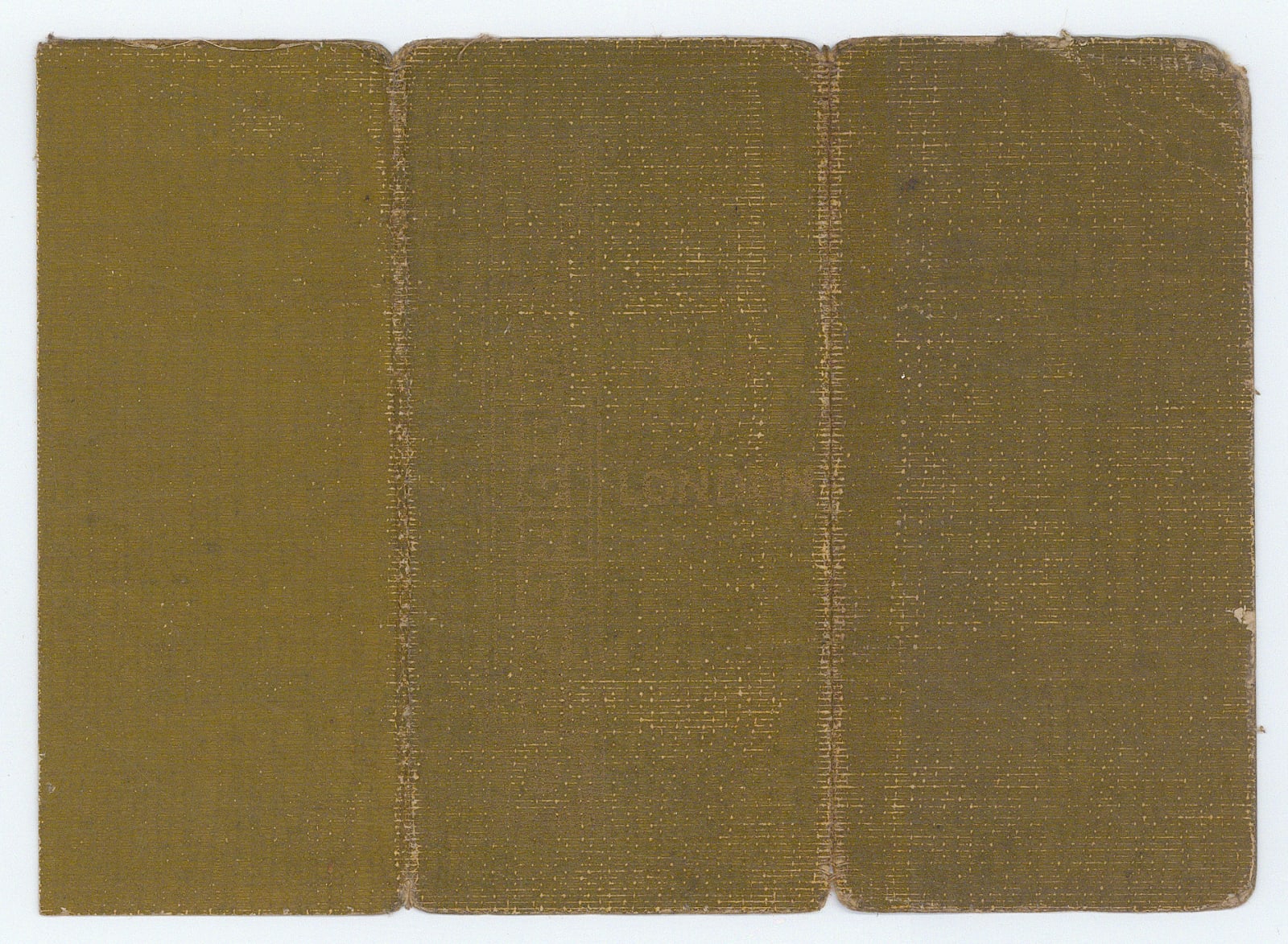 London Underground, The First Trifold Pocket Map of the Underground, 1911 (c.)