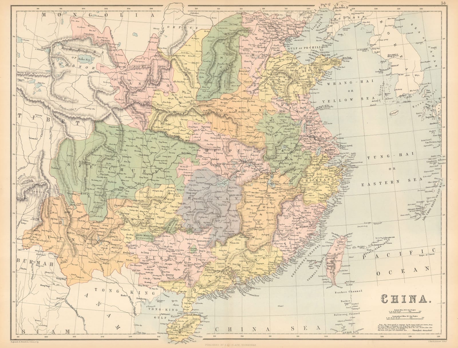 A. & C. Black, China, 1880 c.