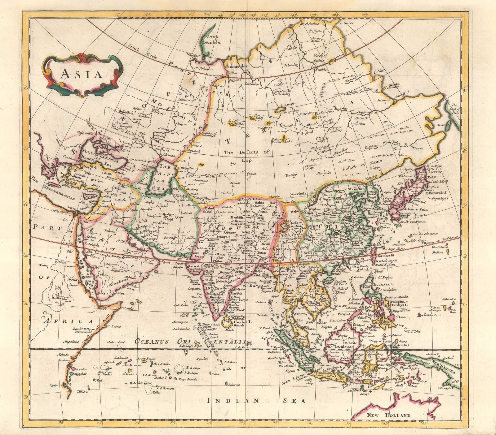 John Harris, Asia, 1705 c.