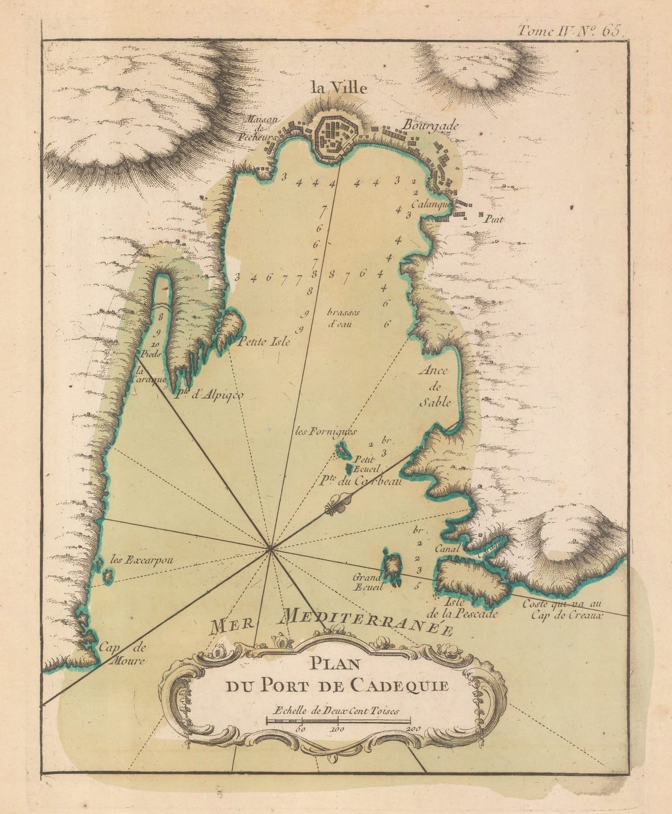 Jacques-Nicolas Bellin, Cadaques, Spain, 1764
