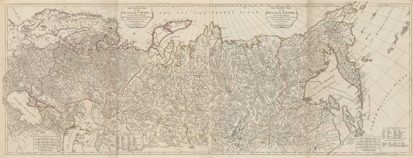 Robert Sayer, Russian Empire, 1790