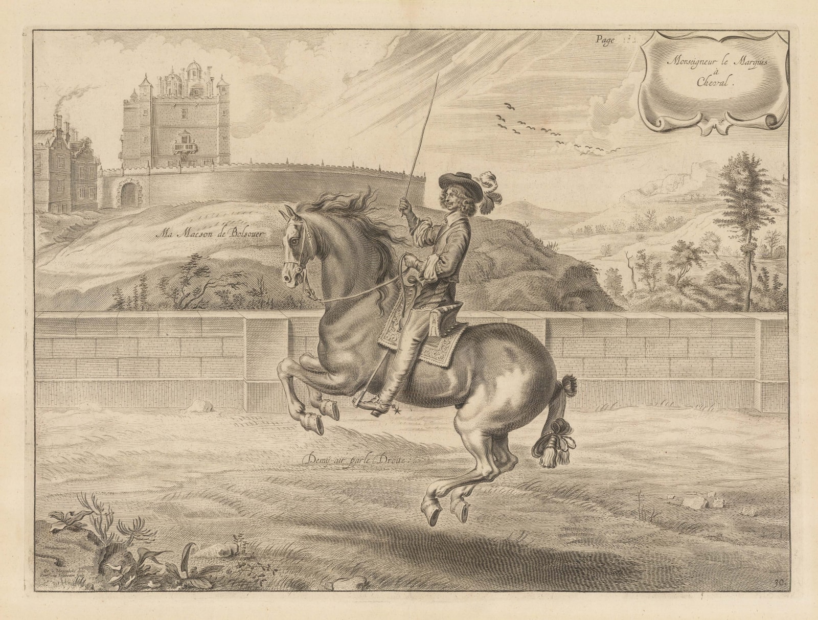 William Cavendish (Duke of Newcastle), Horses - Dressage, 1743