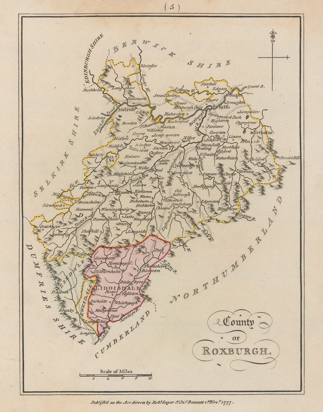 Sayer & Bennett, Peebles, 1777
