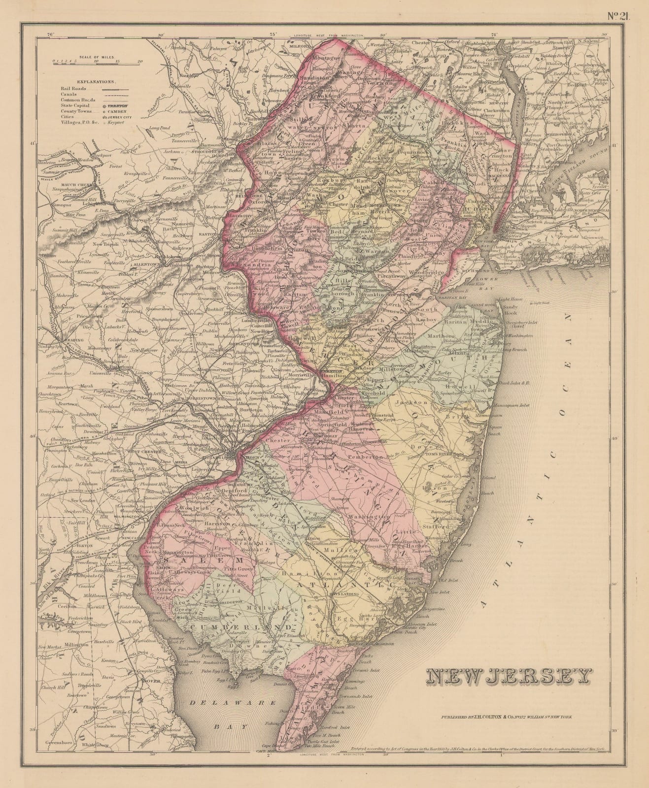 George Woolworth Colton, New Jersey, 1855