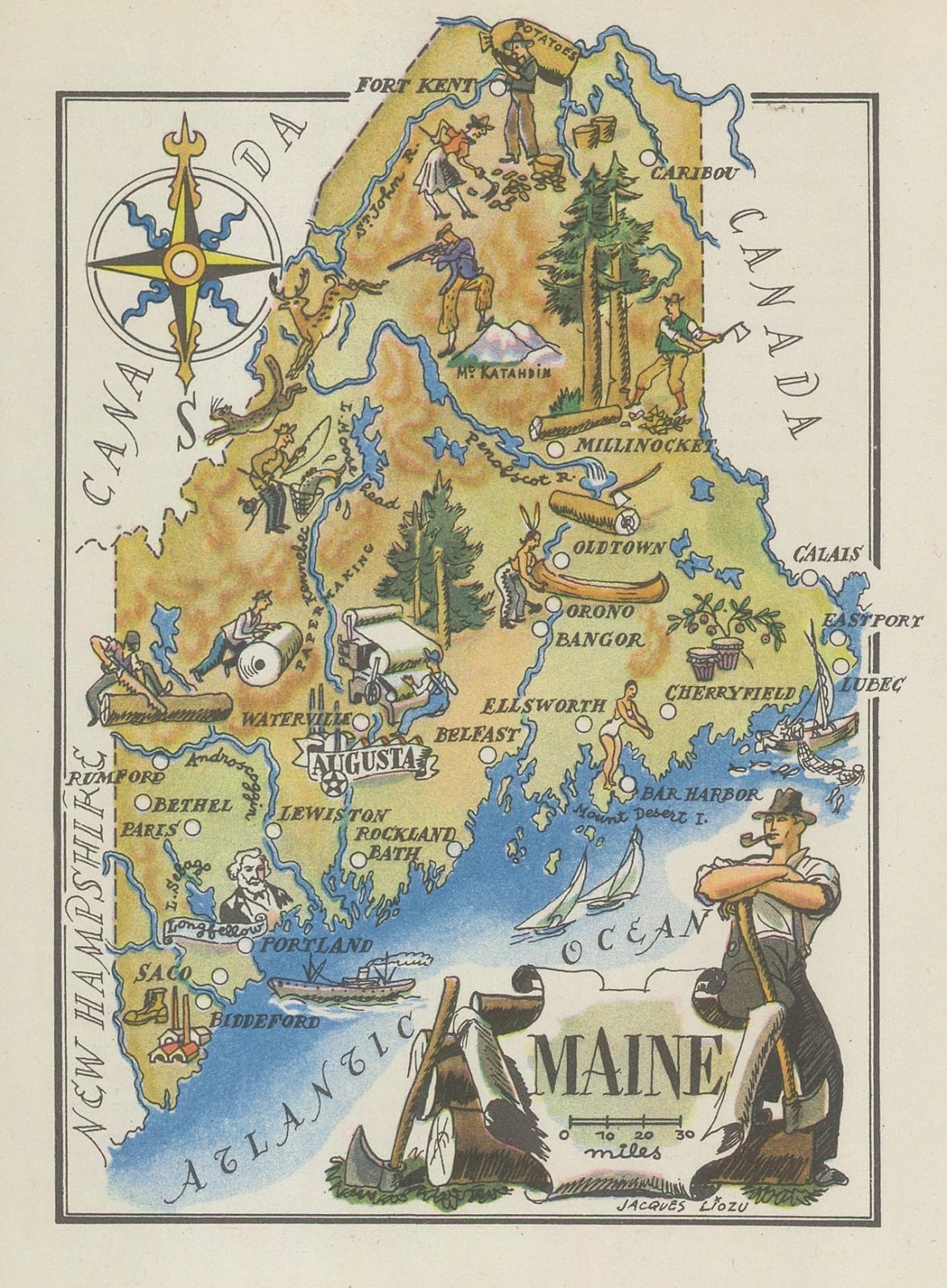 Dore Ogrizek, Maine, 1946