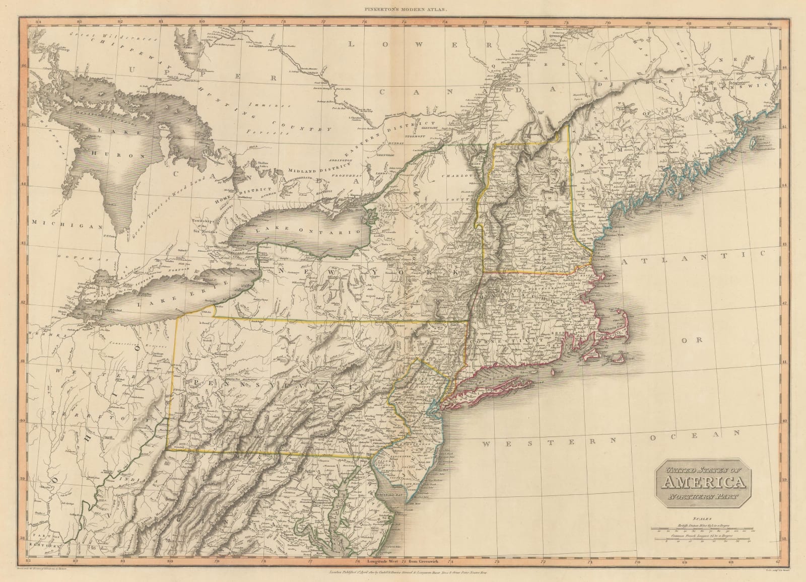 John Pinkerton, North-eastern United States, 1810