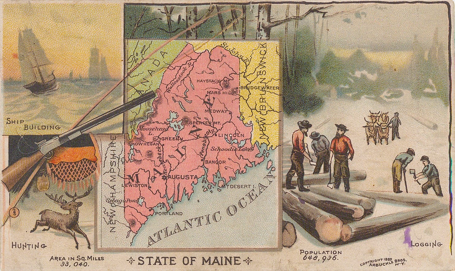 Arbuckle Brothers Company, Maine, 1889