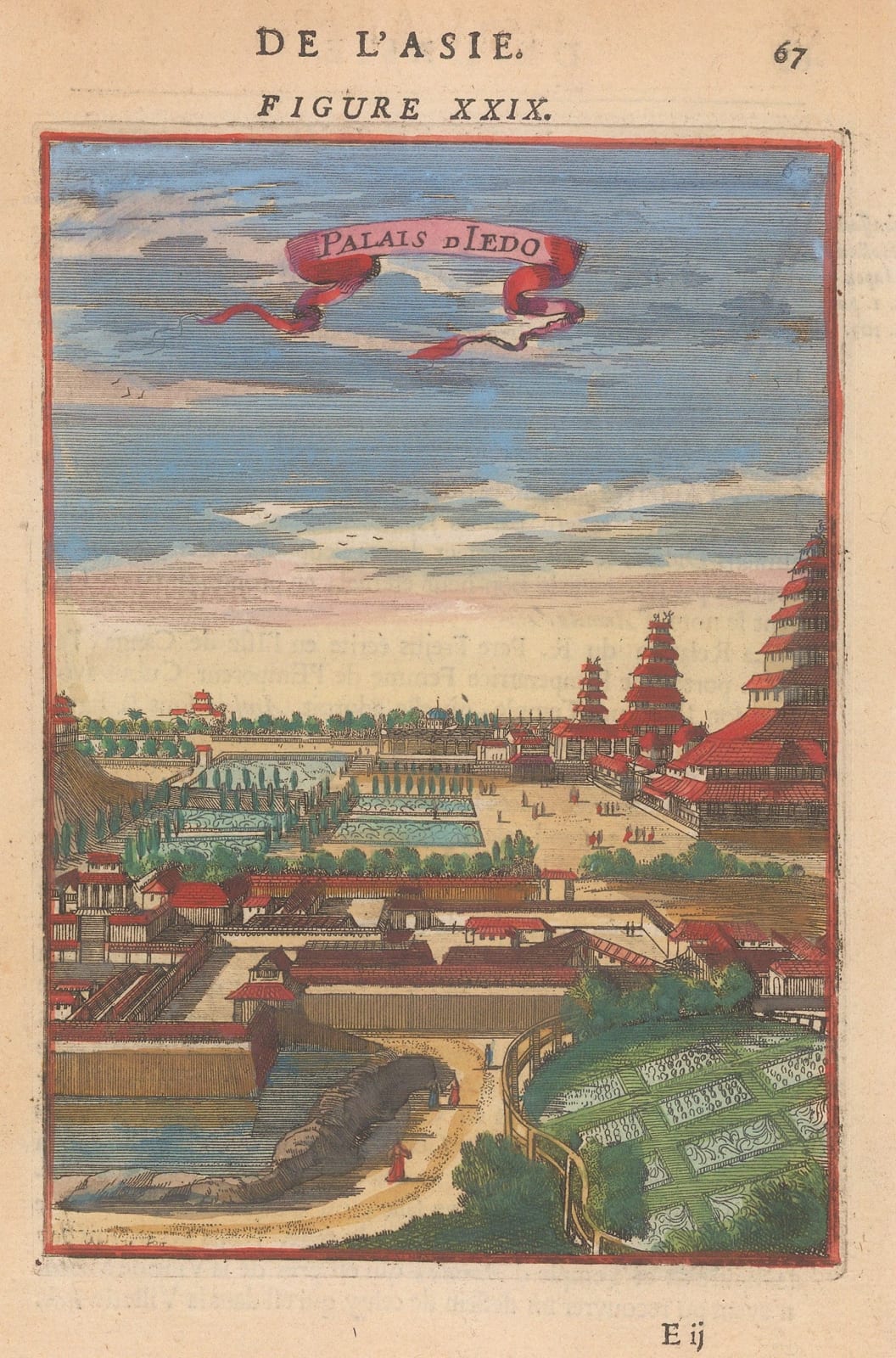 Alain Manesson Mallet, Japan - Tokyo /Jedo, 1683