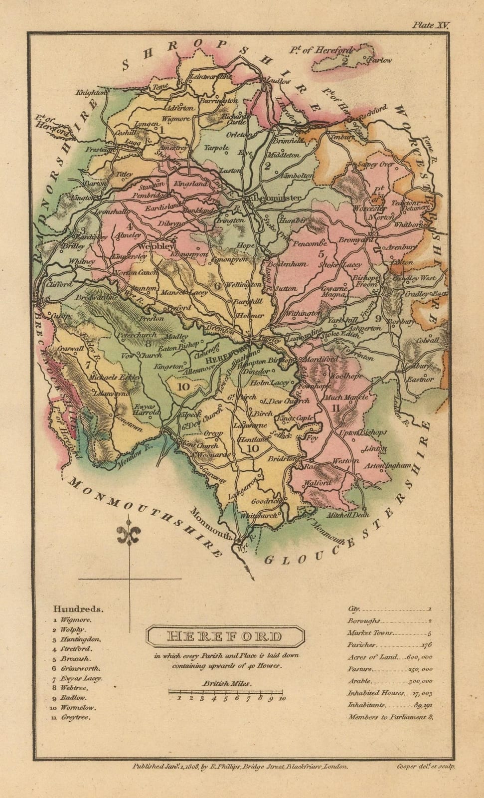 Richard Phillips, Hereford, 1808