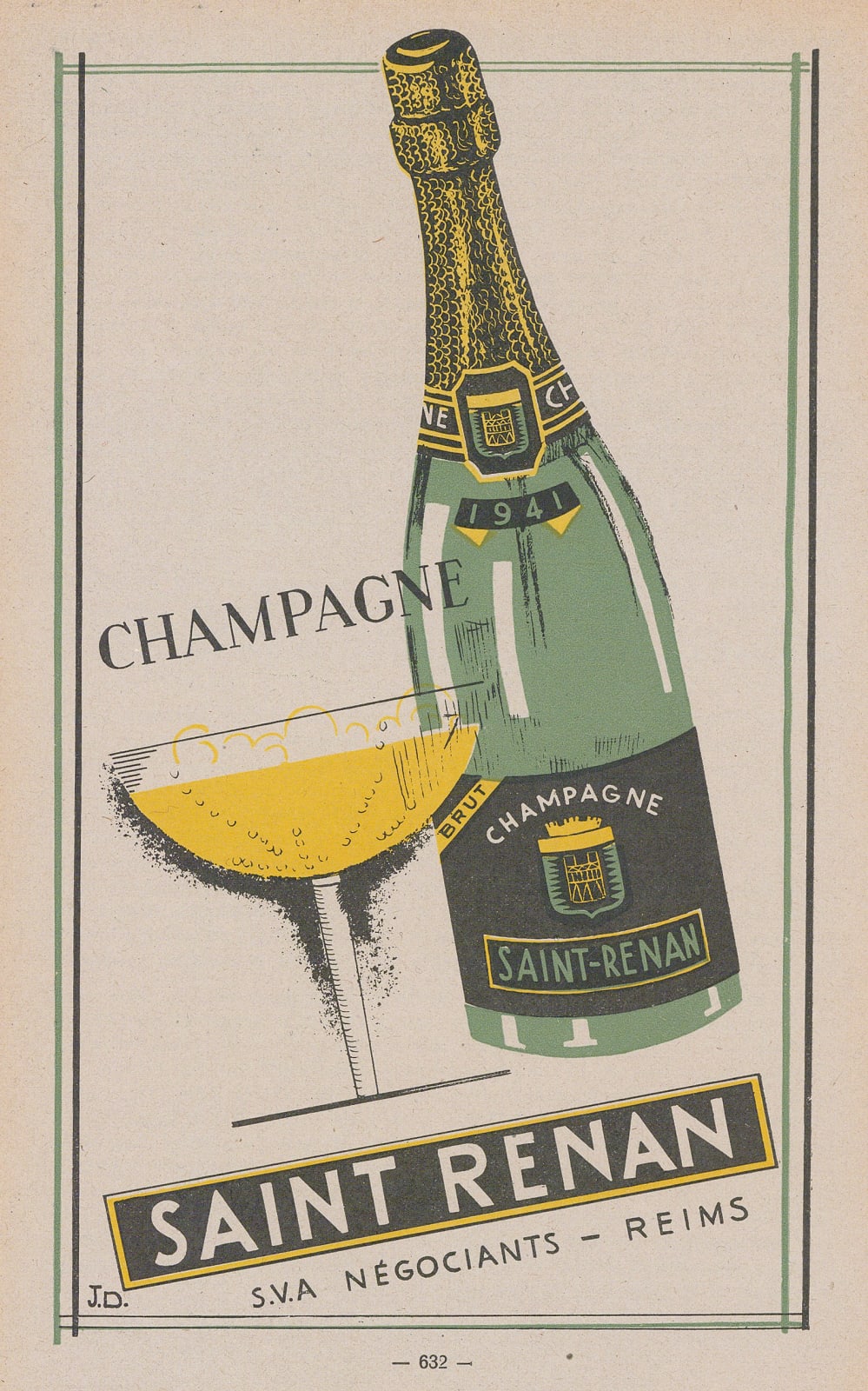 Walter Crotch, Champagne - Saint Renan, 1947
