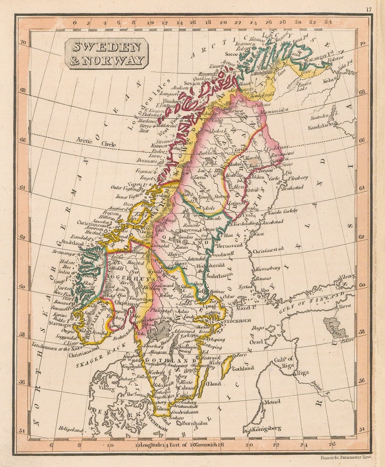 Rest Fenner, Sweden and Norway, 1836