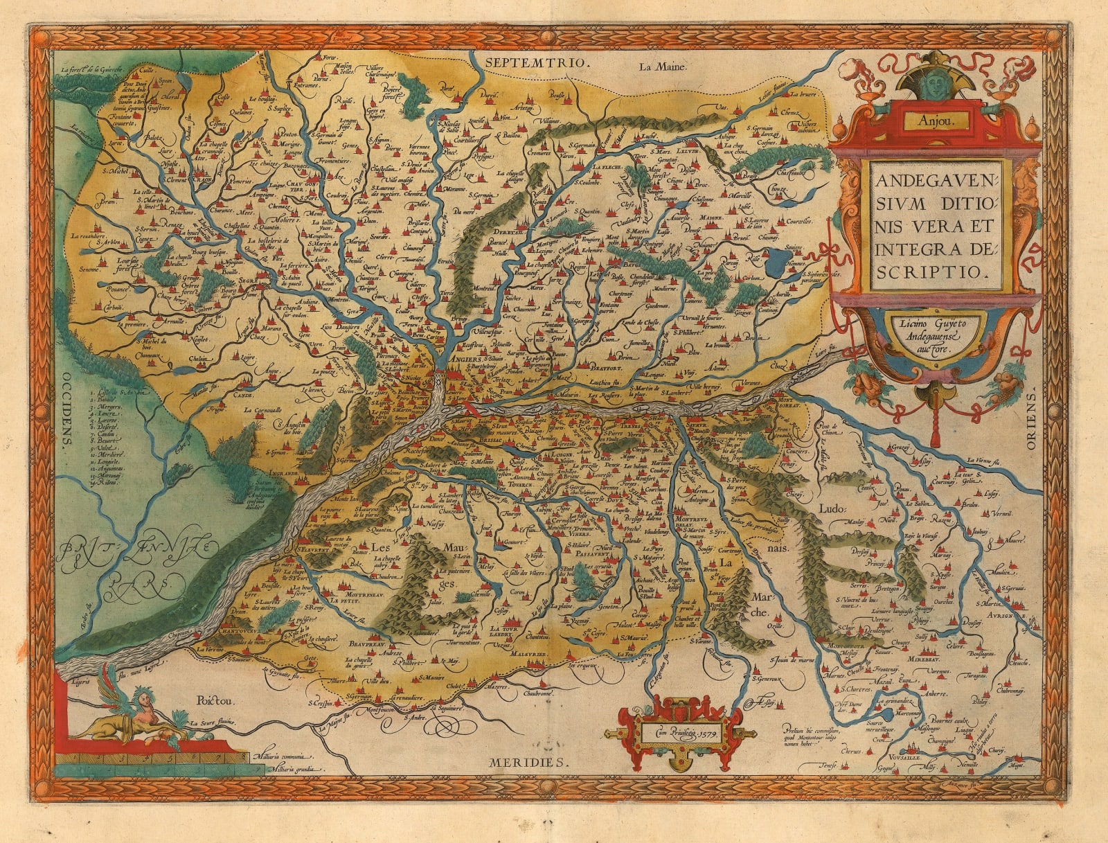 Abraham Ortelius, Anjou, 1592