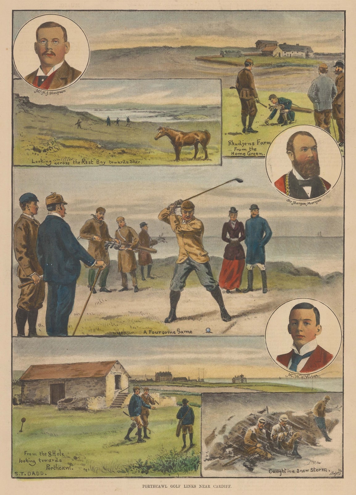 Illustrated Sporting and Dramatic News (ISDN), Golf - Wales, 1892