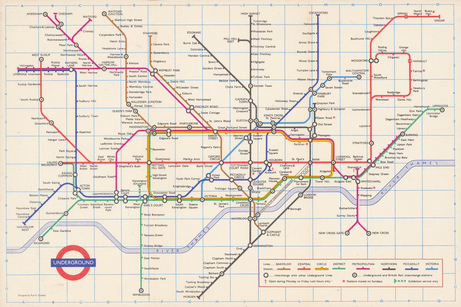 Paul E. Garbutt, London Underground, 1969