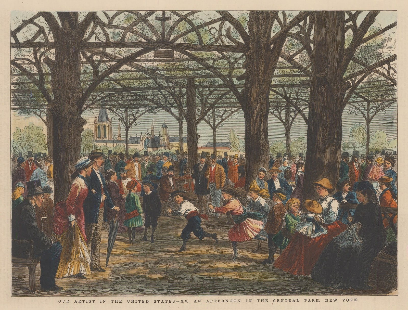 The Graphic Magazine, New York City - Central Park, 1877